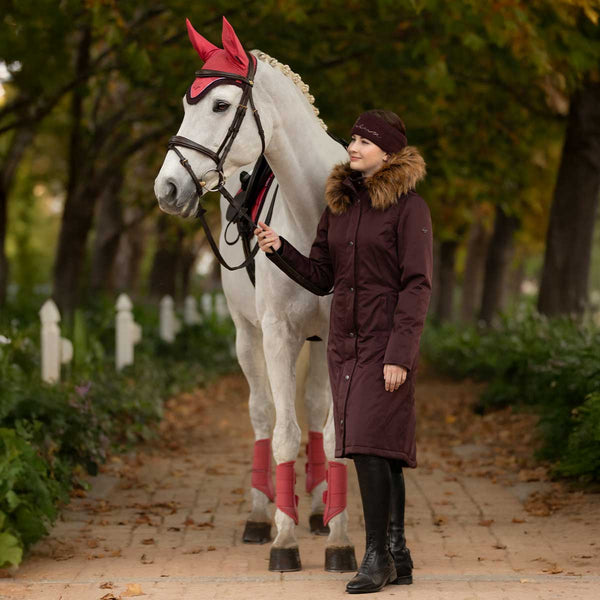 LeMieux Anya Waterproof Ladies Riding Coat - Damson